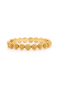 Berry Eternity Hinged Bangle S/M Gold