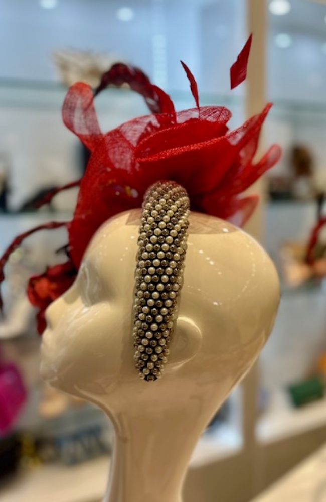 Red Hot Fascinator Headband