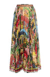 Katz Sunburst Pleated Maxi Skt