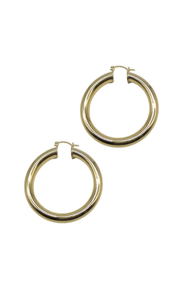 Gold Thick Hoops