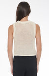 Estelle Crochet Racer Tank in Parchment