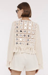 Camilla Mirror Long Sleeve Fringe Top