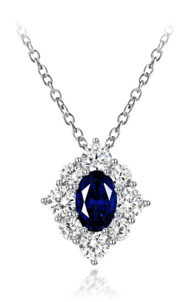 Victoria 39 Sapphire Blue Necklace