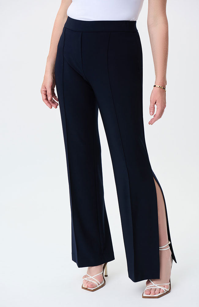 Joseph Ribkoff Womens Black Belted High Rise Crop Wide Leg Pants Size -  Shop Linda's Stuff
