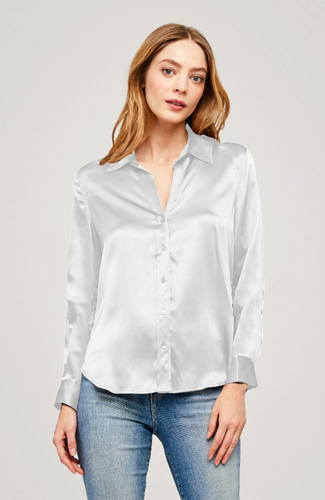 Tyler Long Sleeve Blouse in Ivory