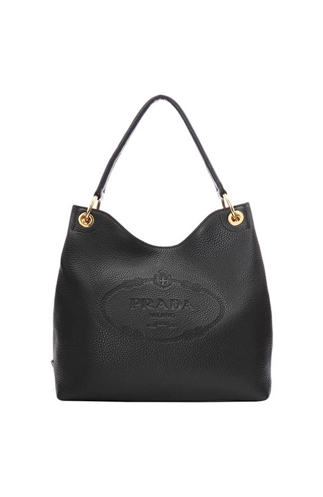 Prada Vitello Phenix Hobo - Black Hobos, Handbags - PRA891010