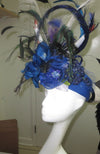 Viktoria Pillbox Hat Blue