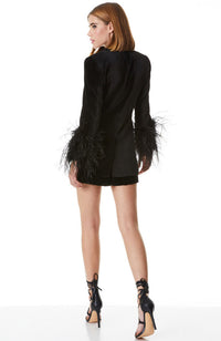 Yona Feather Sleeve Blazer