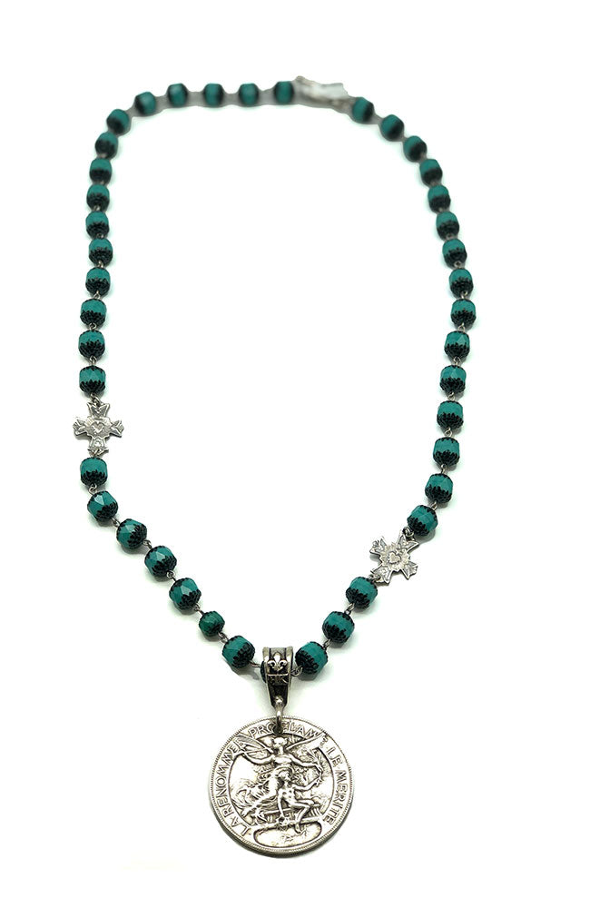 16" Double Strand Turquoise B Les Chaveux Necklace