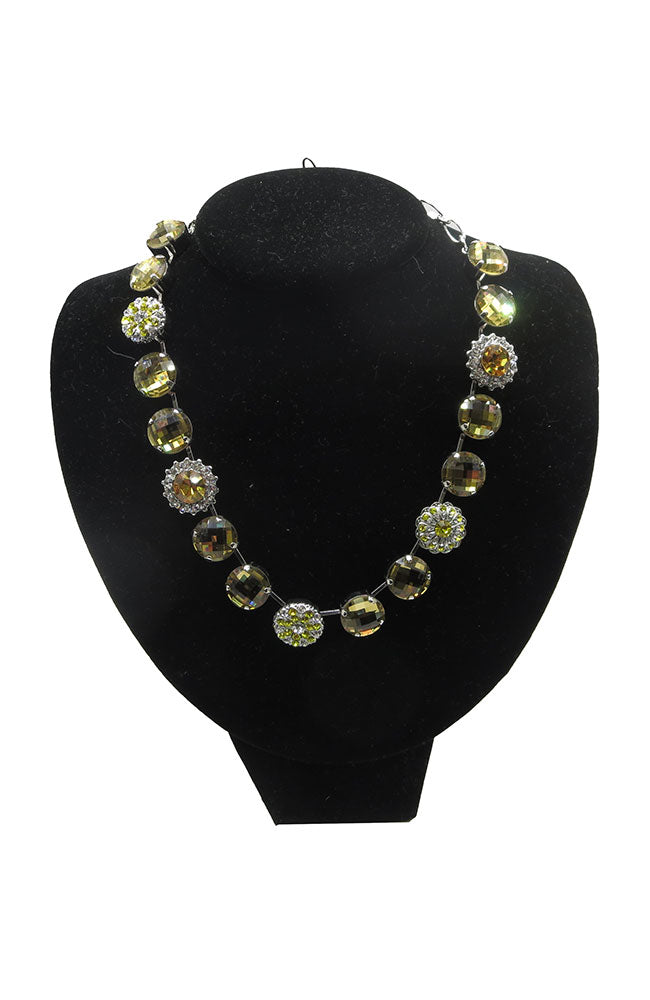 Yellow Multi Stone Necklace