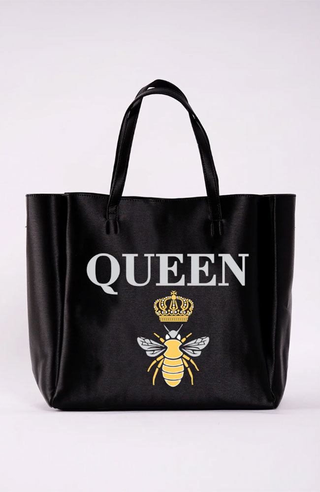 Queen B Never Full Tote Black