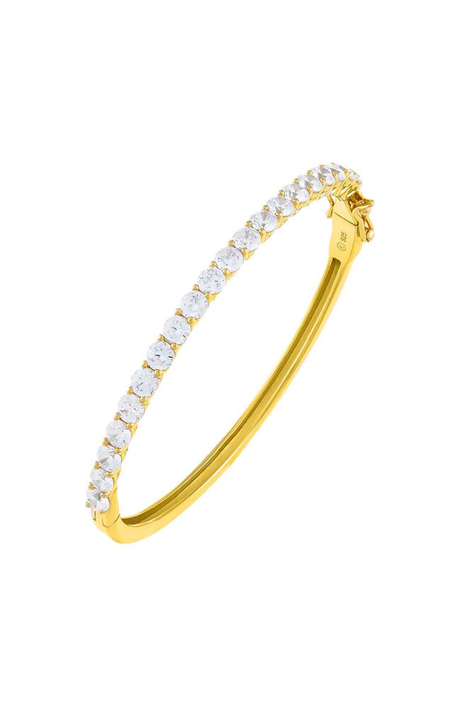 Classic Tennis Bangle Gold 4MM