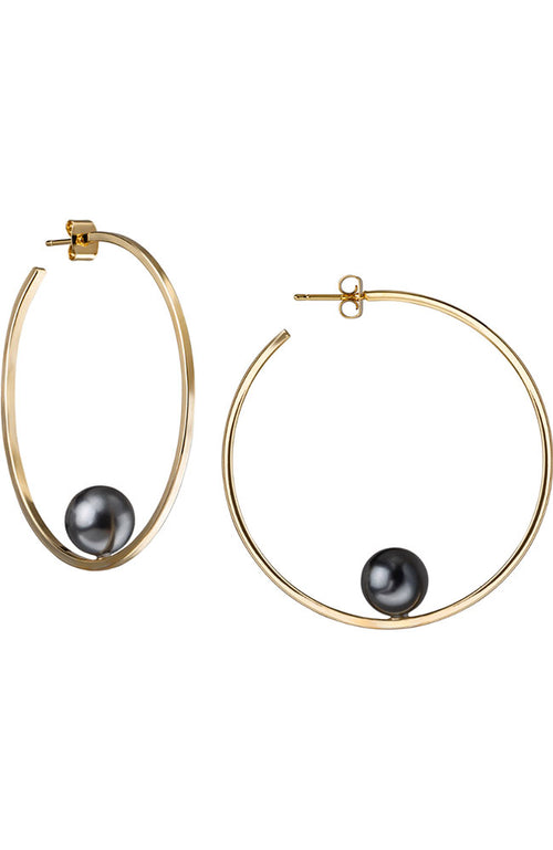 Janis Savitt Medium Hoop Earrings