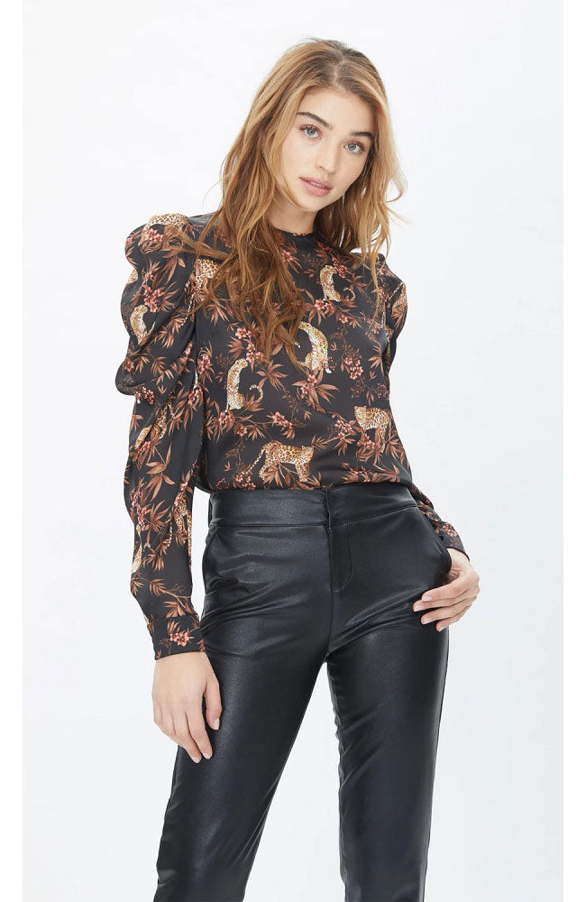 Evangeline Leopard Blouse