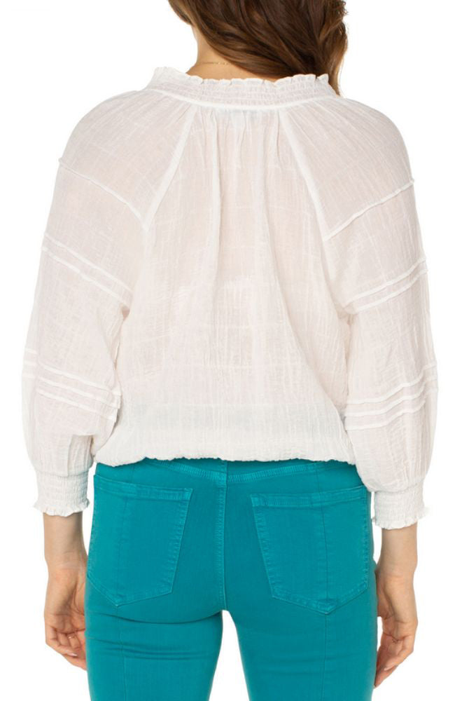 Raglan Top with Tuck Detail